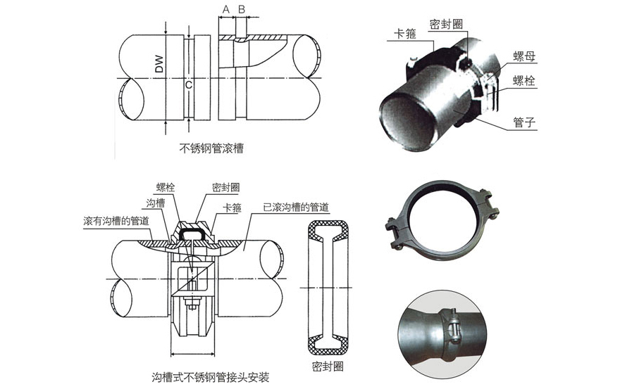 不锈钢沟槽管件(图2)
